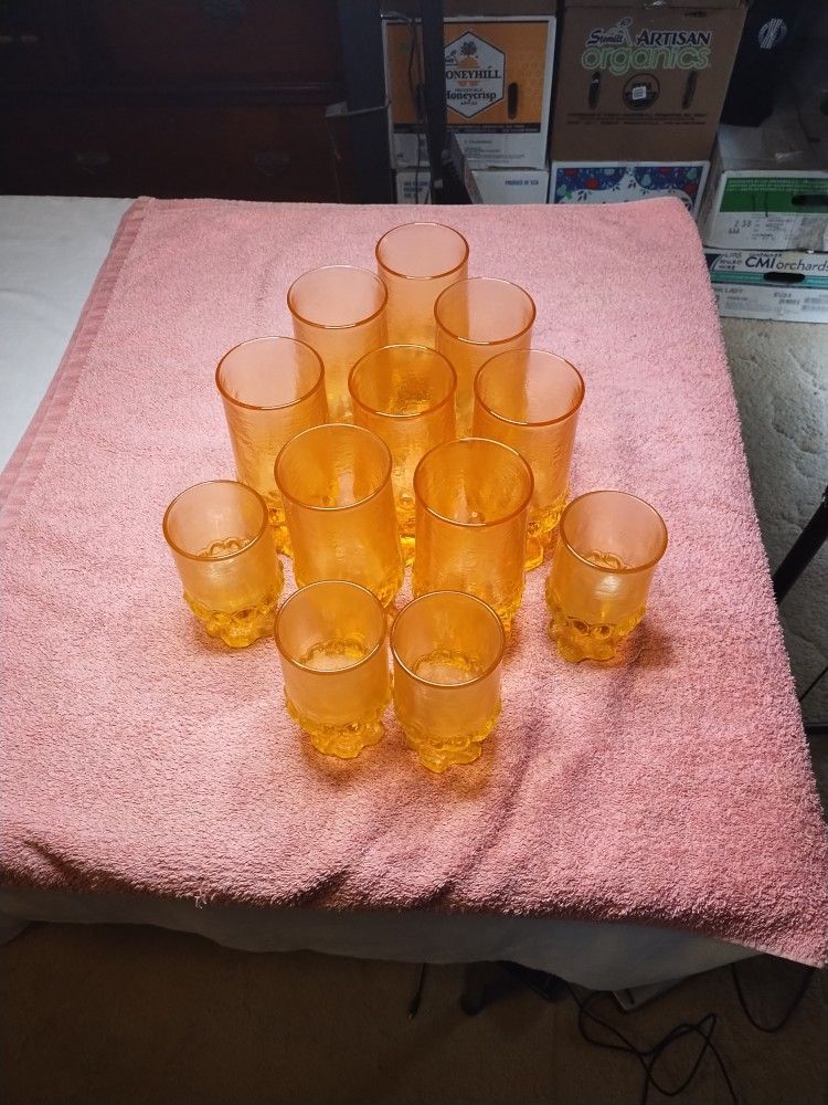 Vintage Madeira Goblets Sets Of 8. And 4