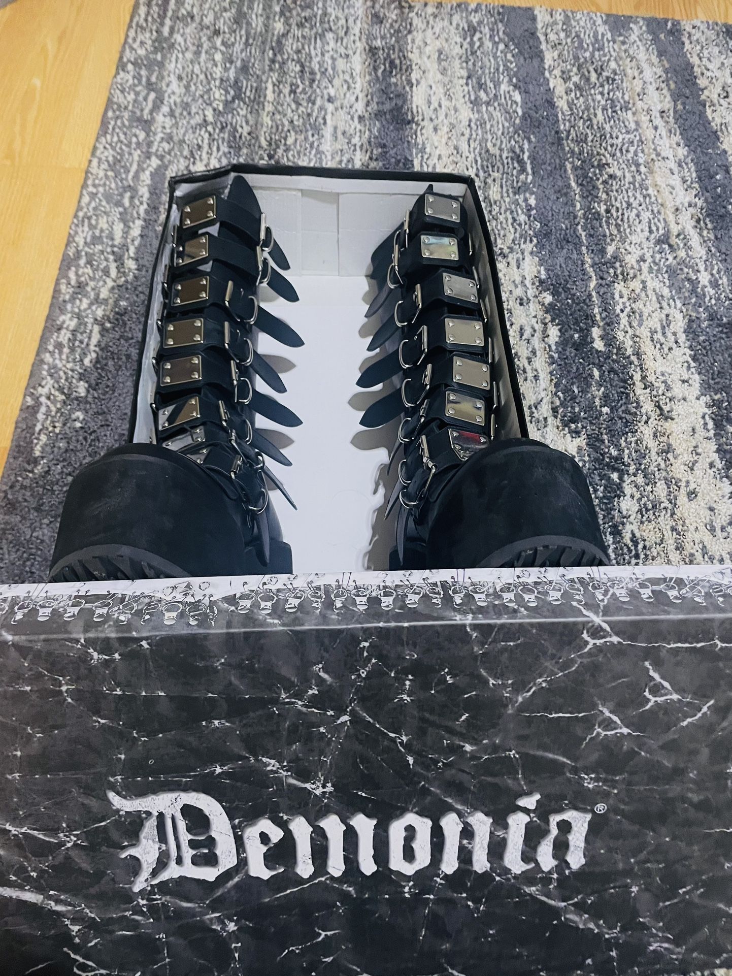 Authentic Demonia Boots (size 9)