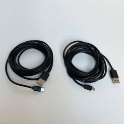 (2) 10ft USB Video Game Charging/Controller Cables