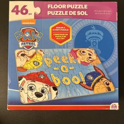Nickelodeon Paw Patrol - Floor Puzzle 46pcs - 24”x36” - Peek A Boo - New