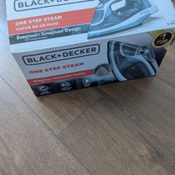 BLACK+DECKER Steam Iron Retractable Cord Gray: 1200W Nonstick Soleplate, Anti-Drip, Vertical Steam, Comfort-Grip Handle