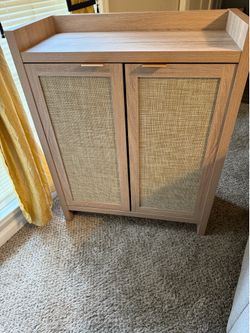 BRAND NEW ‼️🔥✨ Rattan Shoe Cabinet
