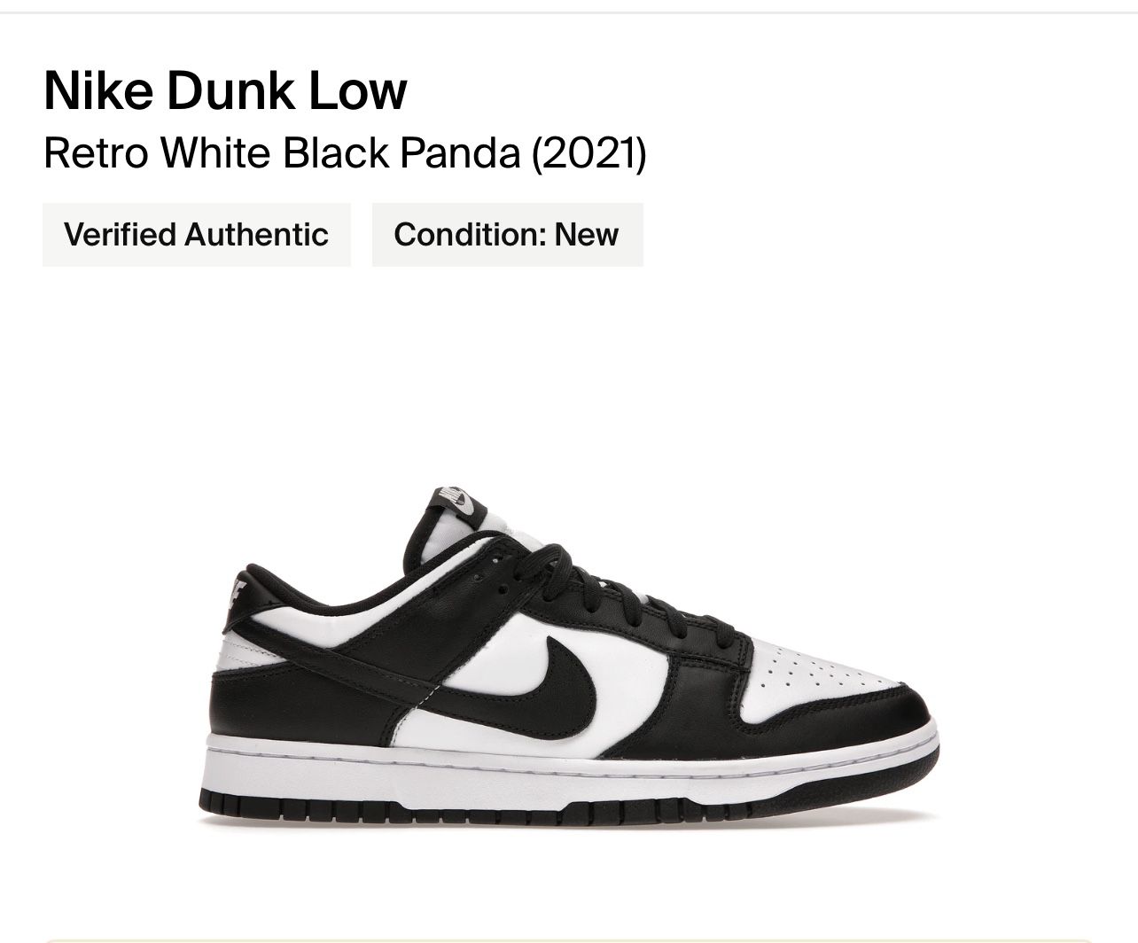 Nike Dunk Panda