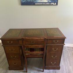 1940s Very Unique Antique Desk and Matching Chair (Great condition)