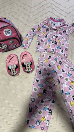 4t, Pajamas, Backpack, And Size 9,10 Slippers
