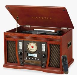 Nostalgic 2015 Victrola Aviator Signature Bluetooth 8-in-1 Record Player