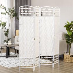 4 Panel Folding Room Divider Portable Privacy Screen