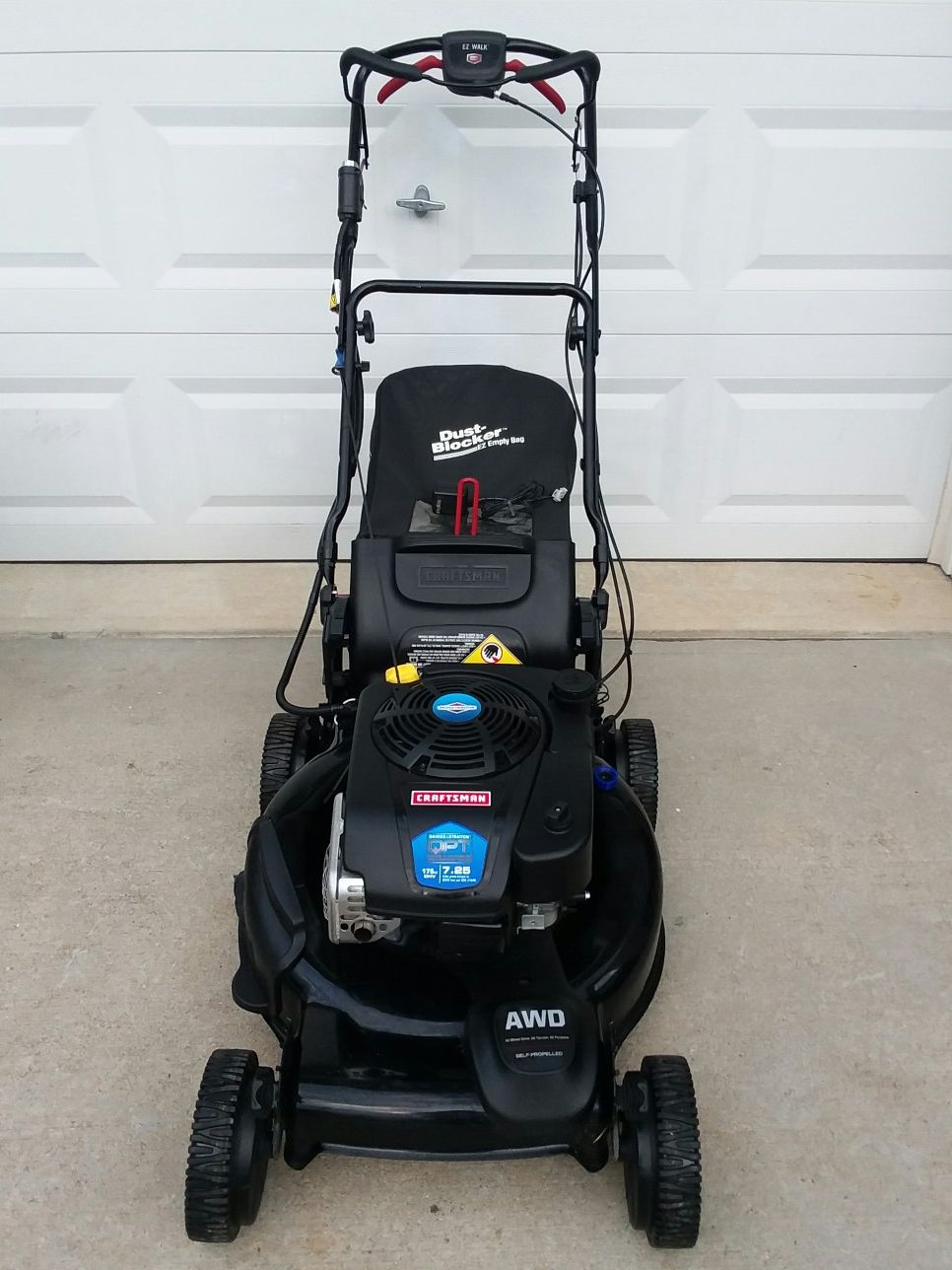 Craftsman Gas Self-Propelled All-Wheel-Drive Electric Push Button Start Lawn Mower 175cc OHV (7.25)