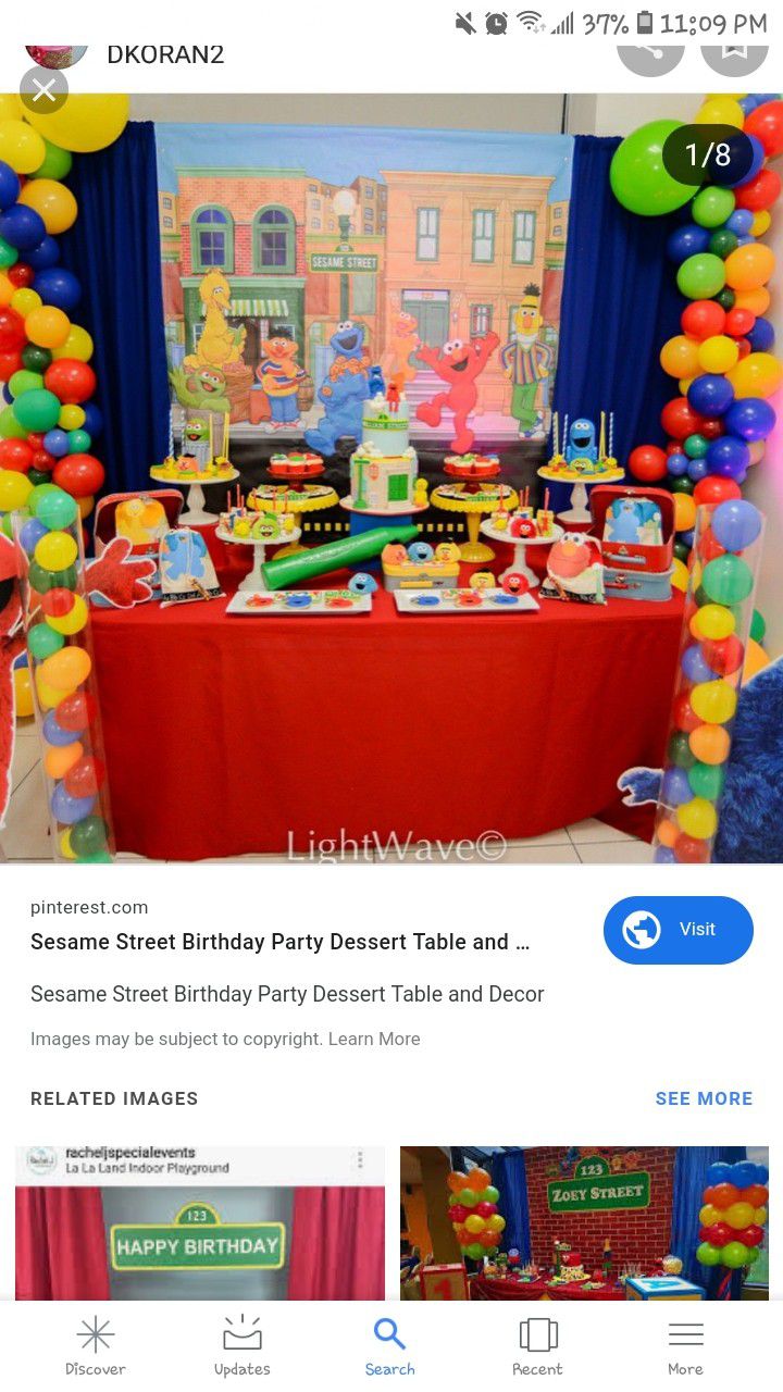 I am looking for sesame street birthday theme
