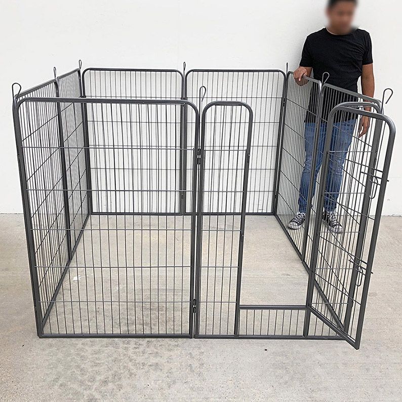 $135 (New in Box) Heavy duty 48” tall x 32” wide x 8-panel pet playpen dog crate kennel exercise cage fence 