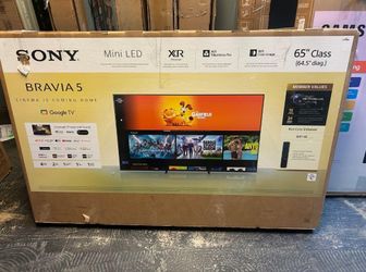 65” Sony mini led 4k smart tv