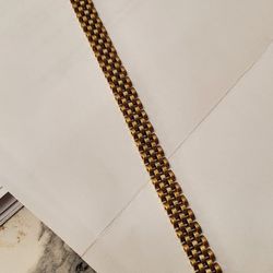 Real Gold 10kt Panther Style Bracelet 20gr, 8.5inch