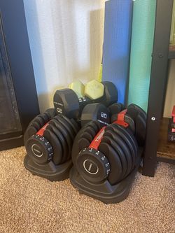 Dumbbells 55lbs Max Each