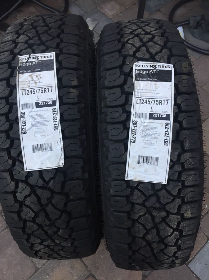 245 75 17 new set of 2 new kelly tires