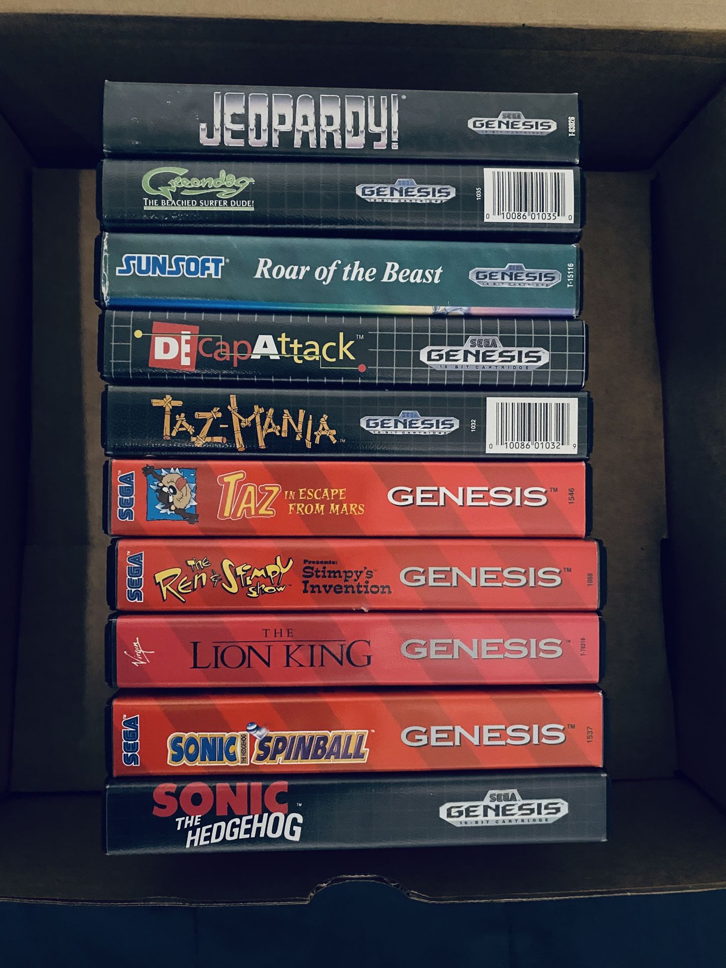 Authentic Sega, Genesis Cib Games Lot Of 10 Fully Functional Adult Owned. Please Check Out Photos For Game Titles.