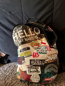 Sprayground Graffiti Print Backpack