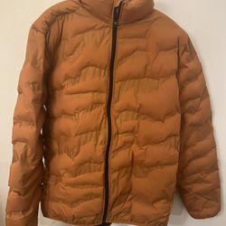 Burnt Orange Puffer Jacket By O’NEILL. Size XXL Excellent Condition