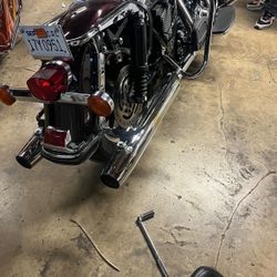 Roadking Seat And Slip on Exhaust 