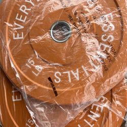 30LB 2X 15Lb Bumper Plate Weight Olympic Plate BRAND NEW IN BOX