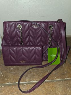 Burgundy Kate Spade Purse and Wallet