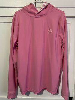 Pins and Aces Pink Long Sleeve Hoodie size Medium