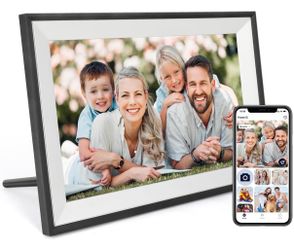 Digital Picture Frame 10.1 Inch WiFi Digital Photo Frame IPS HD Touch Screen Smart Cloud Photo Frame with 32GB Storage, Auto-Rotate, Easy Setup to Sha