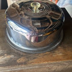 Vintage Cake Cover With Glass Plate