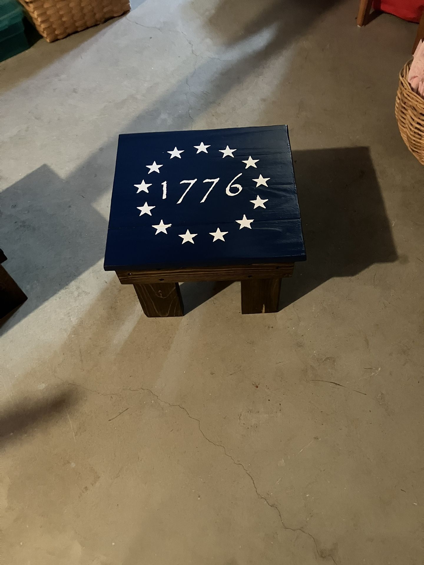 Patriotic Small Bench