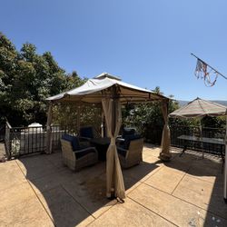 Outdoor Patio Canopy – Sturdy Frame, Small Rip