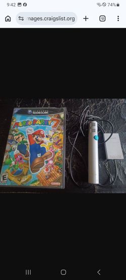 NINTENDO GAMECUBE MARIO PARTY 7 GAME WITH MICROPHONE 🎤 $80 FINAL PRICE READ DESCRIPTION