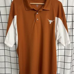 University of Texas Longhorns Polo Shirt Men’s XL Burnt Orange White – Minor Flaw