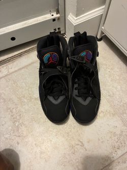 Air Jordan 8 Retro Black Aqua Sneakers