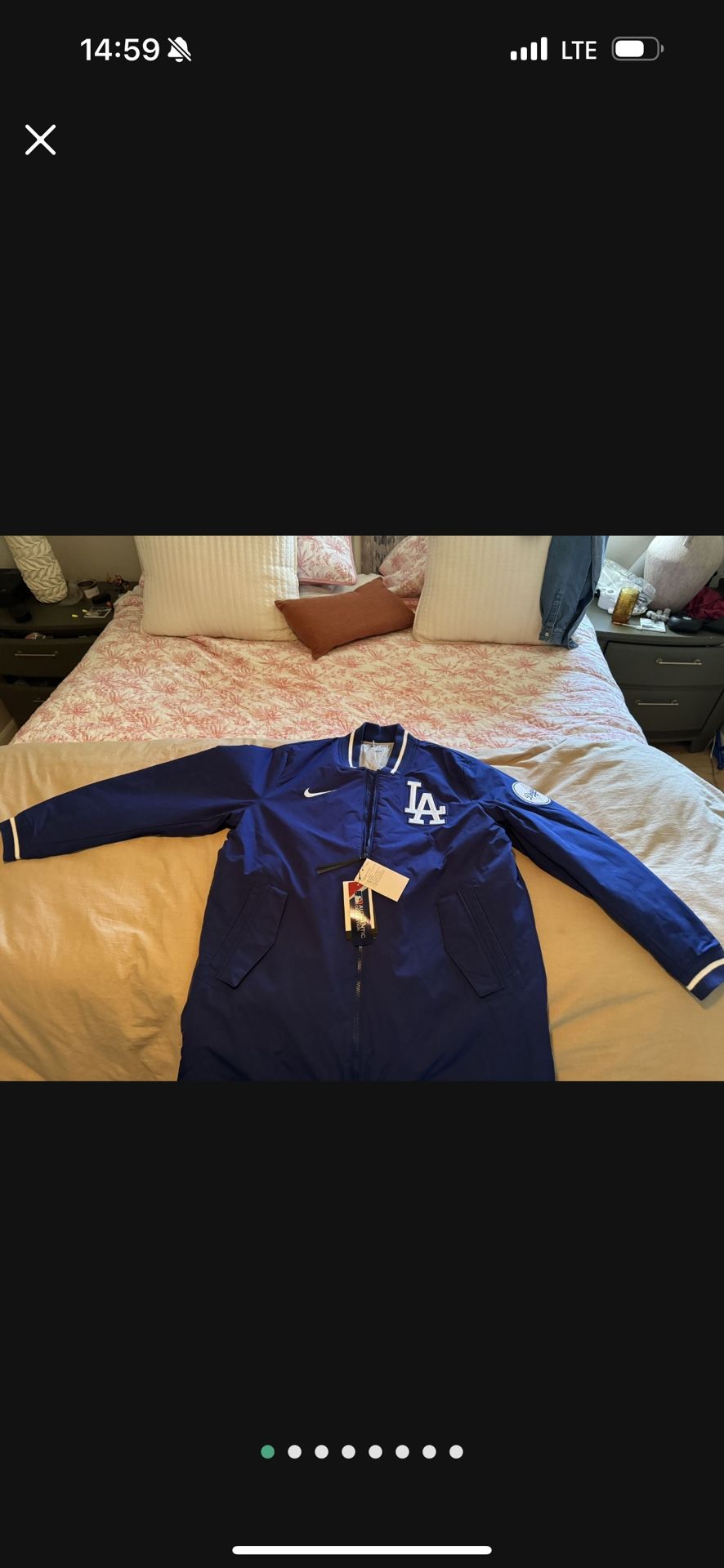 Men's Los Angeles Dodgers Nike Royal Authentic Collection Dugout Performance Full-Zip Jacket Parka Retail $219