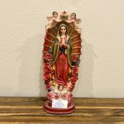 Imagen de la Virgen de Guadalupe / Our Lady of Guadalupe 13x5.5x3.5” $20