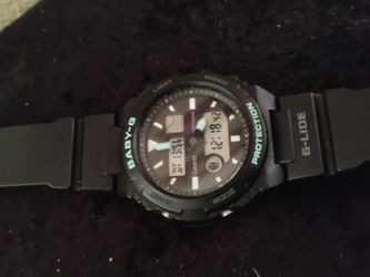 Casio Baby-G G-LIDE Tide Graph Surfing Ladies Watch BAX-100-1A $50.00