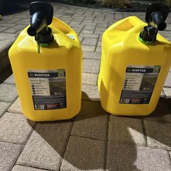 Two 5 Gallon Diesel Cans - Used Once