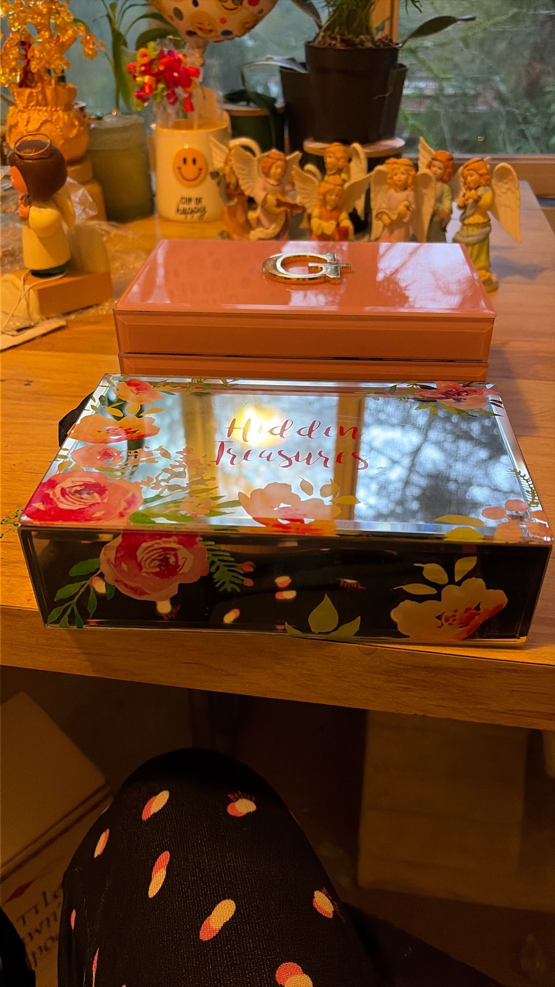 2 Glass Jewelry Boxes