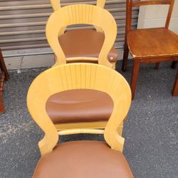 3 SUPER COOL CHAIRS WOOD STURDY