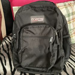 Black Trans Jansport  Backpack 