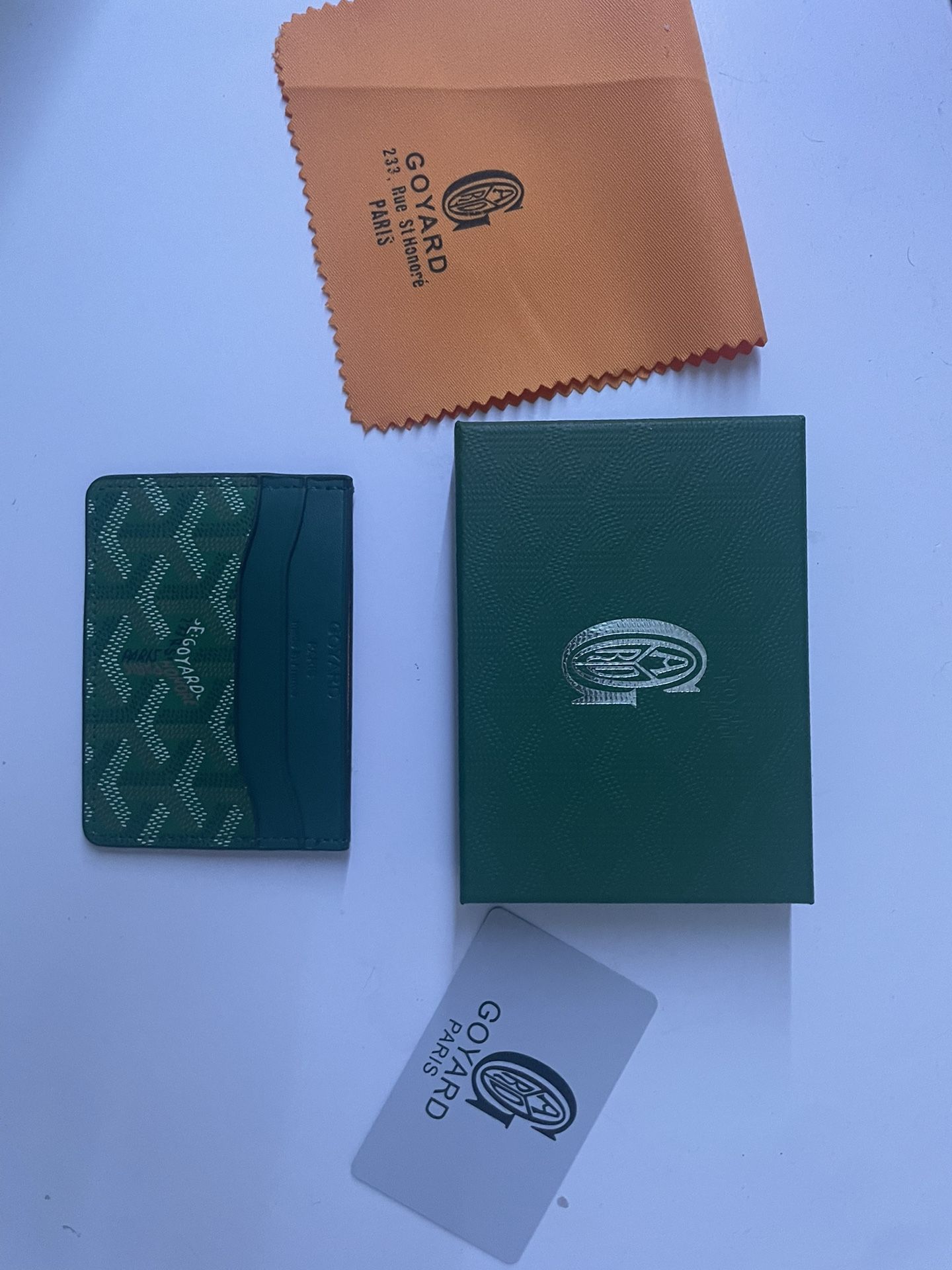 (SEND OFFERS) Goyard Green Cardholder