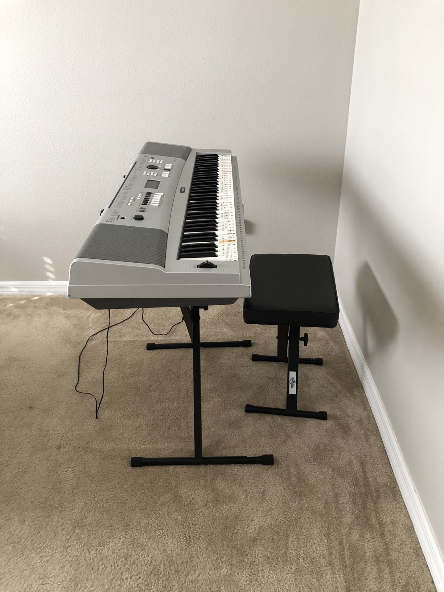 Yamaha DGX-230 Piano with Stand, Chair and Sustain pedal