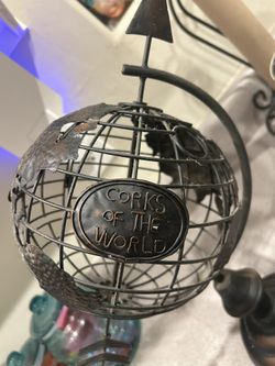 Metal Corks Of the World Globe 