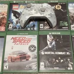 8 Xbox One Games,1 Xbox One Controller 