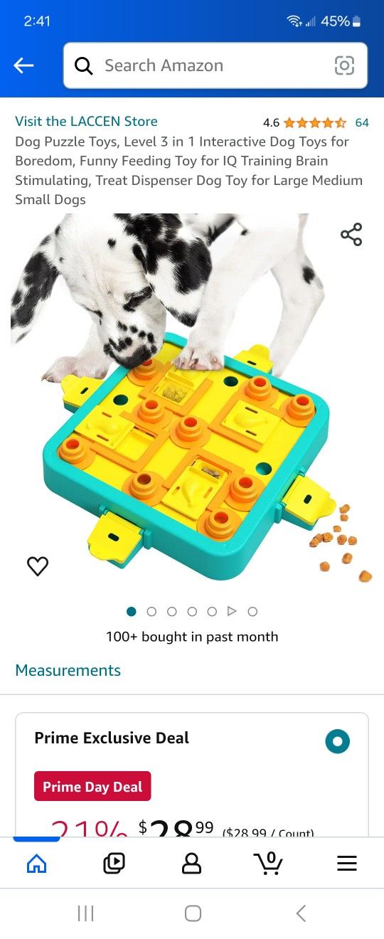 Dog Puzzle Toys, Level 3 in 1 Interactive Dog Toys for Boredom, Funny Feeding Toy for IQ Training Brain Stimulating, Treat Dispenser Dog Toy for Large