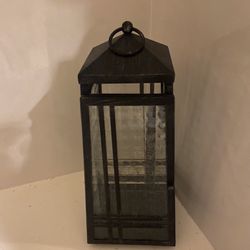 Glass And Metal Candle Holder