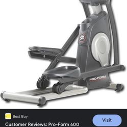 Pro-Form 600 Cross Trainer Elliptical 