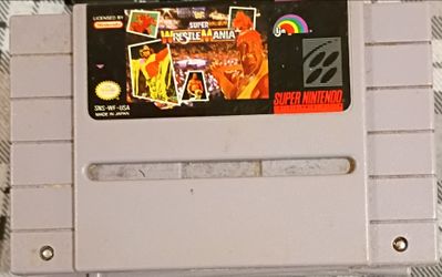 WWF Super WrestleMania SNES Cartridge