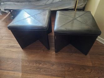 Small Leather Stools  / Ottoman Seats Footstool