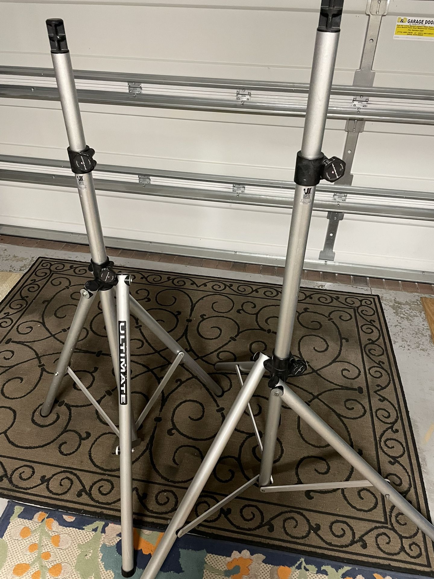 ULTIMATE: Original Series Aluminum Tripod Speaker Stands with Integrated Speaker Adapter