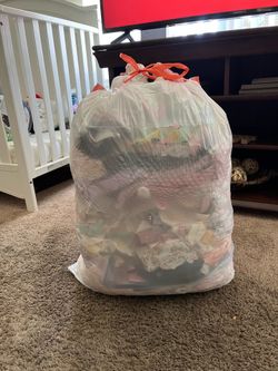 Bag of Baby Girl Clothes 0-18 M
